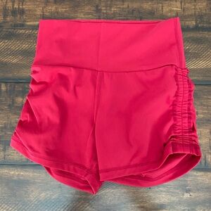 Werk Dancewear: Scarlet Side Scrunch Side Shorts
